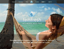 Tablet Screenshot of femfresh.com.au